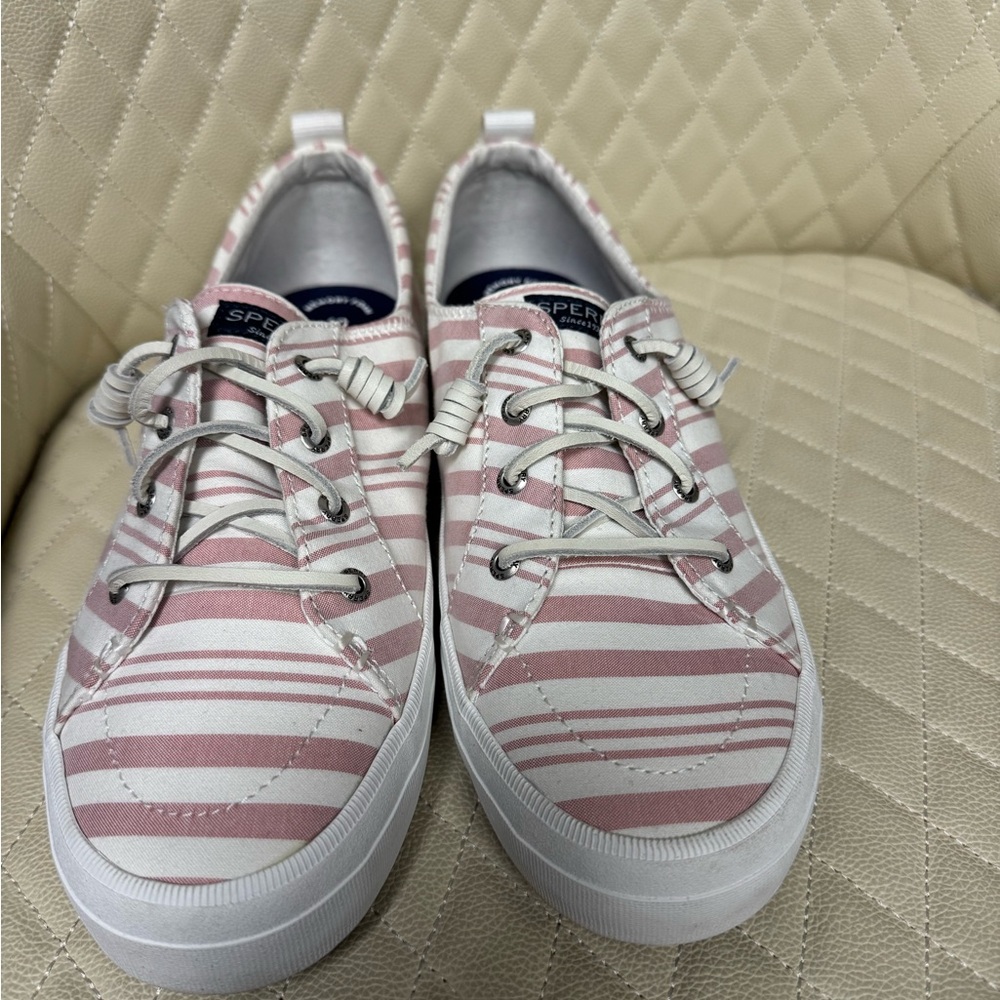 Women's Sperry Top-Sider Crest Vibe Seasonal Stripe Textile Sneaker